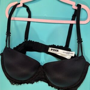Victoria's Secret PINK Black Lace Bra